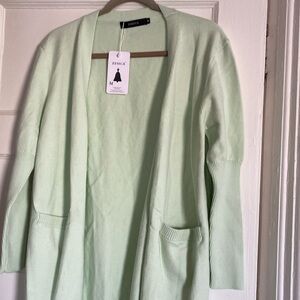 ZESICA LIGHTWEIGHT SOFT KNIT SWEATER CARDIGAN sz M
